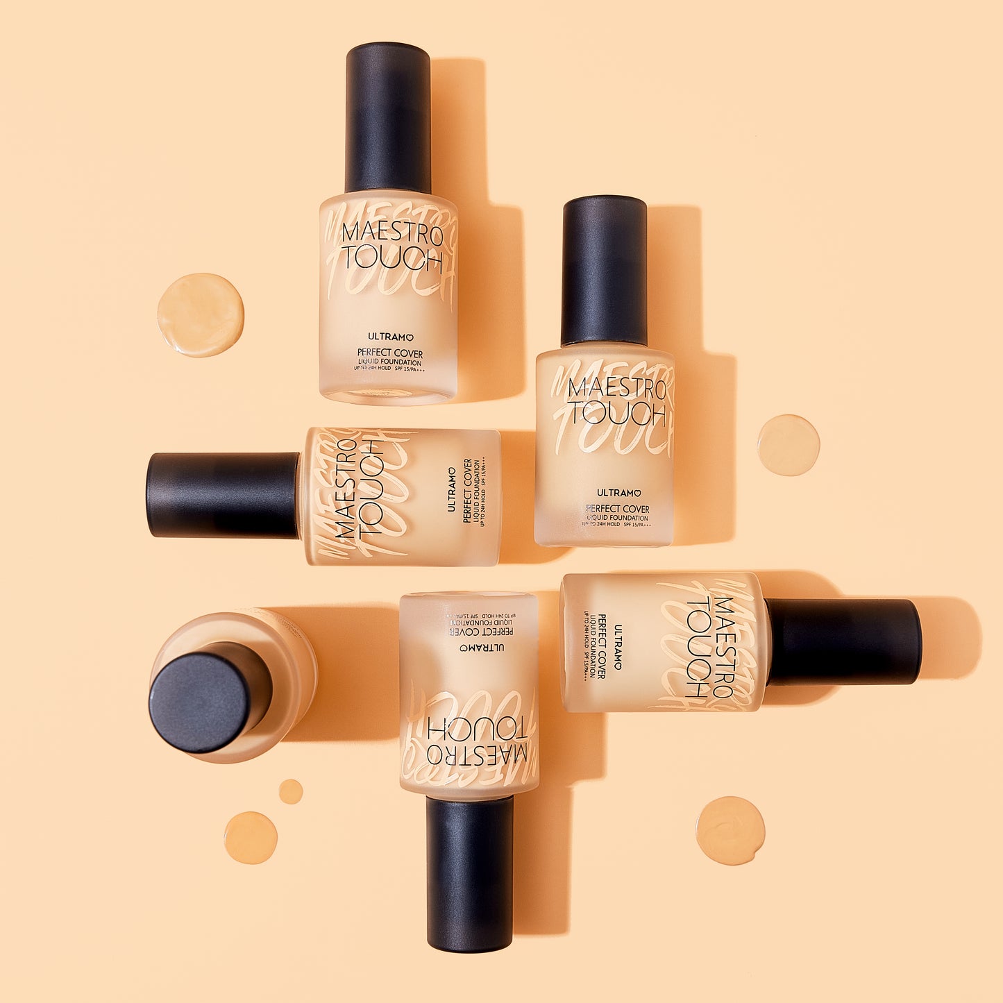 ULTRAMO Non-Sensory Master Round Bottle 6-Color Matte Liquid Foundation