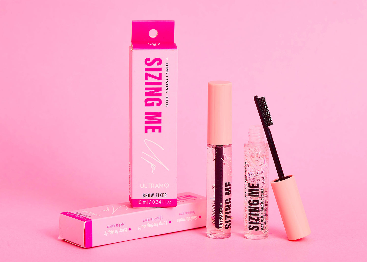 ULTRAMO Pink Cap Comb Tip Eyebrow Definer G2396