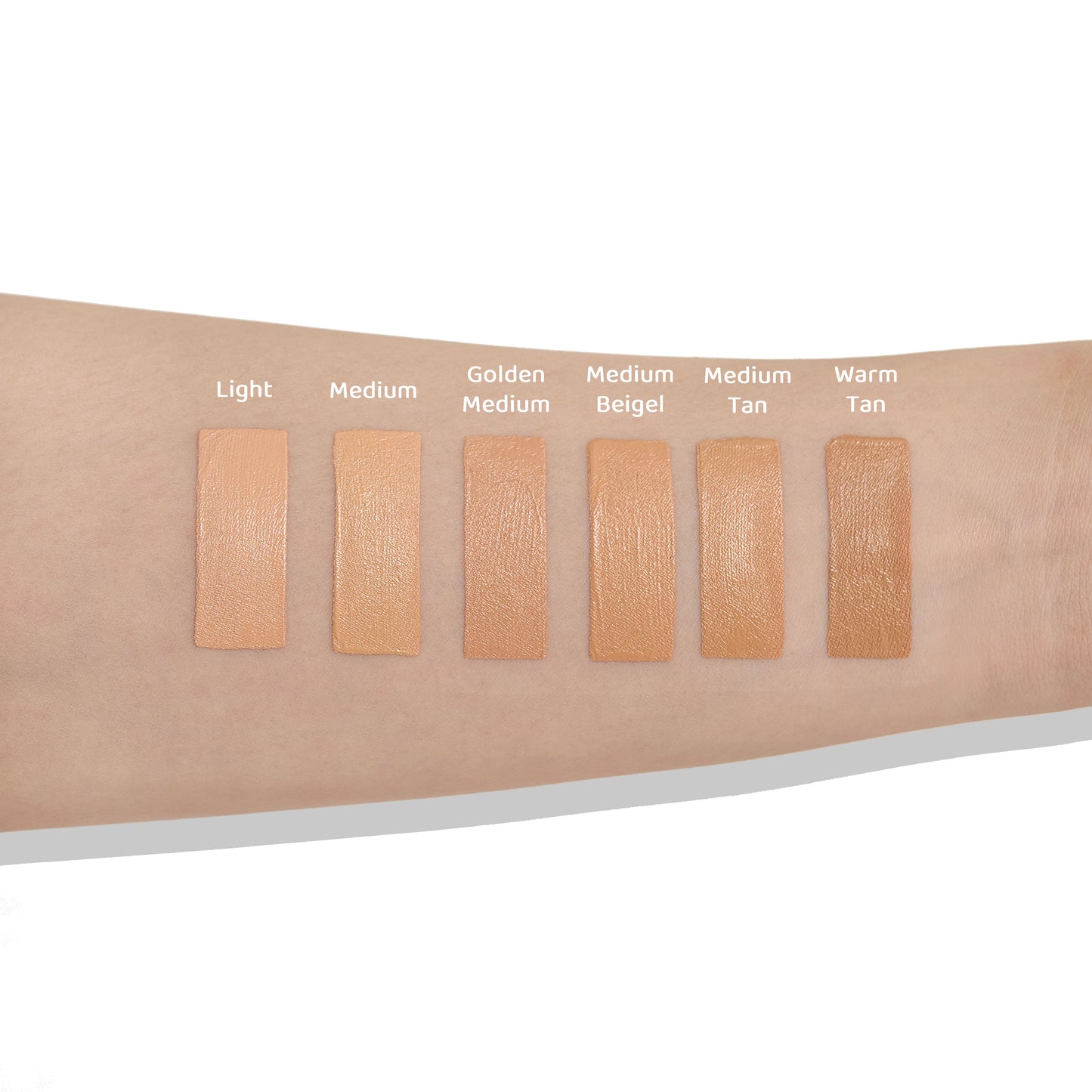 V2280 Peach color lid UAMO round Matte bottle 6 color powder base liquid V2280
