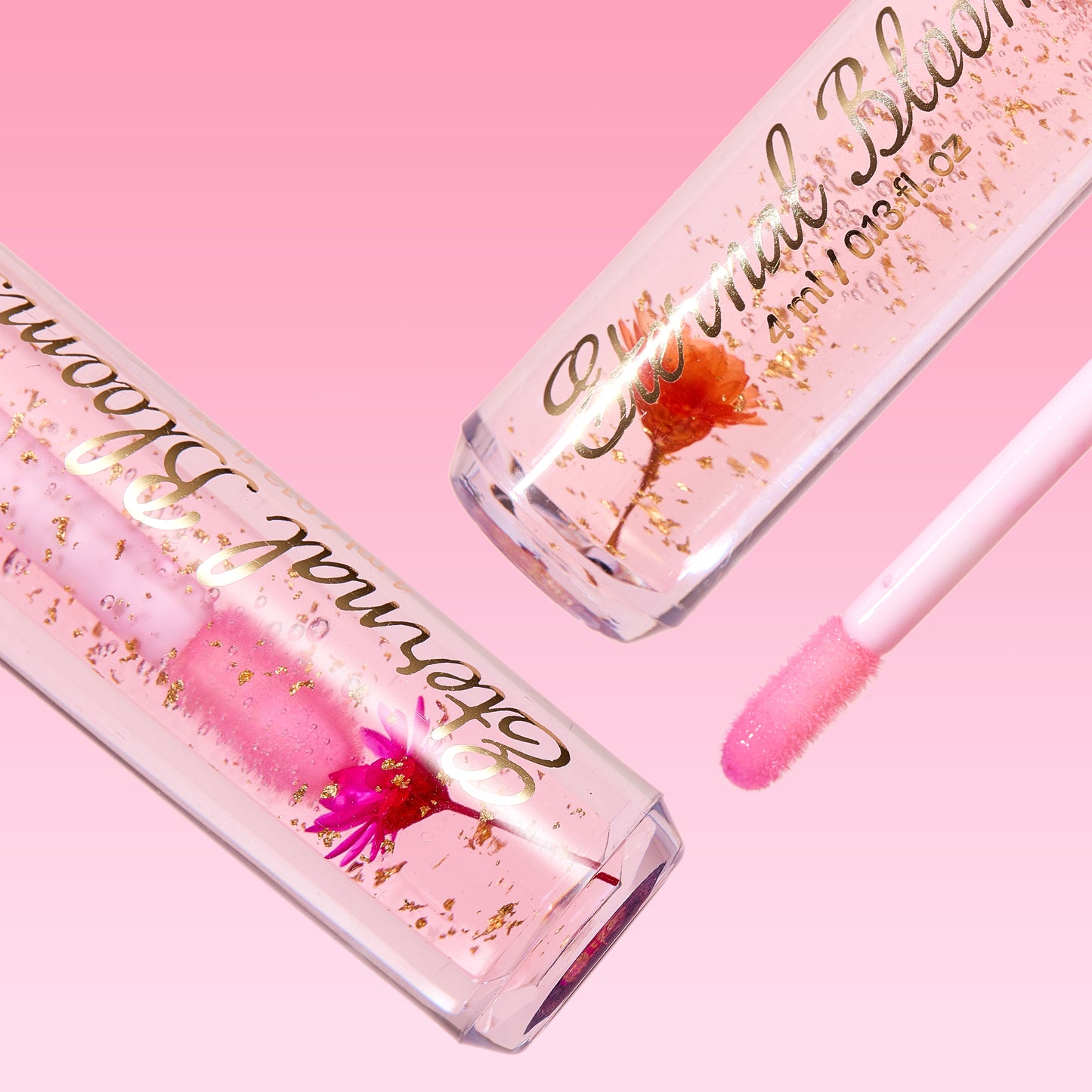 ULTRAMO UAMO 6 Colors Electroplated Cap Gold Foil Dried Flower Color Changing Lip Oil WD030