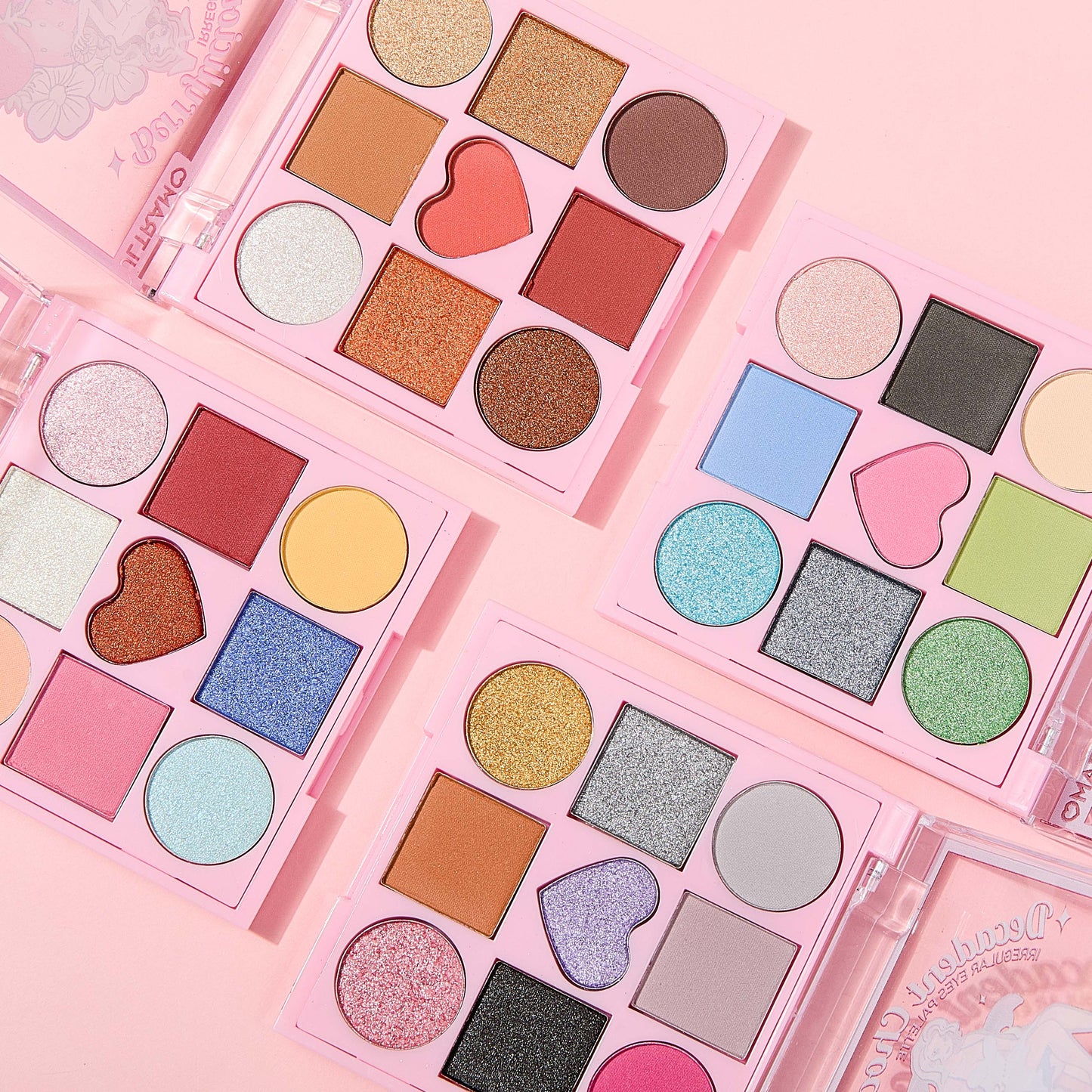 ULTRAMO UAMO 9 Colors Irregular Inner Palette Eyeshadow Palette 4 sets of colors WD037