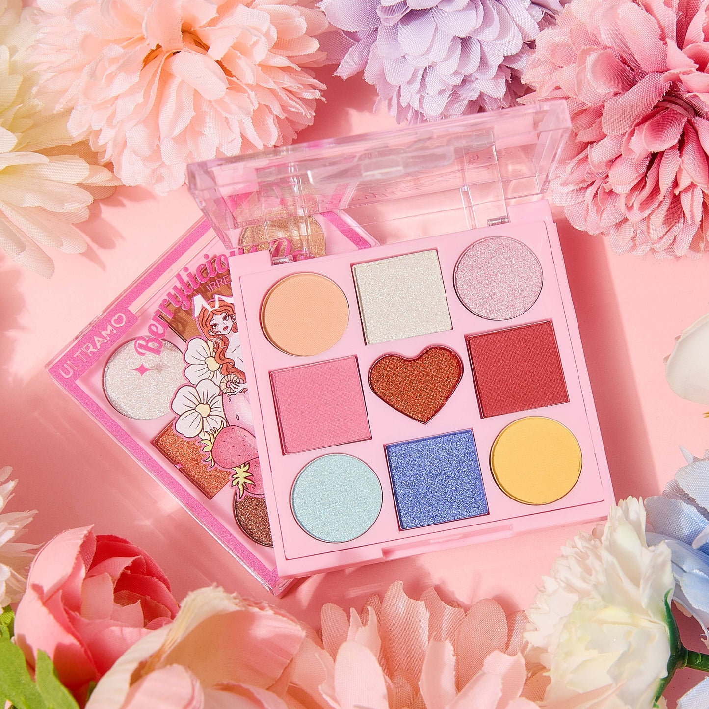 ULTRAMO UAMO 9 Colors Irregular Inner Palette Eyeshadow Palette 4 sets of colors WD037