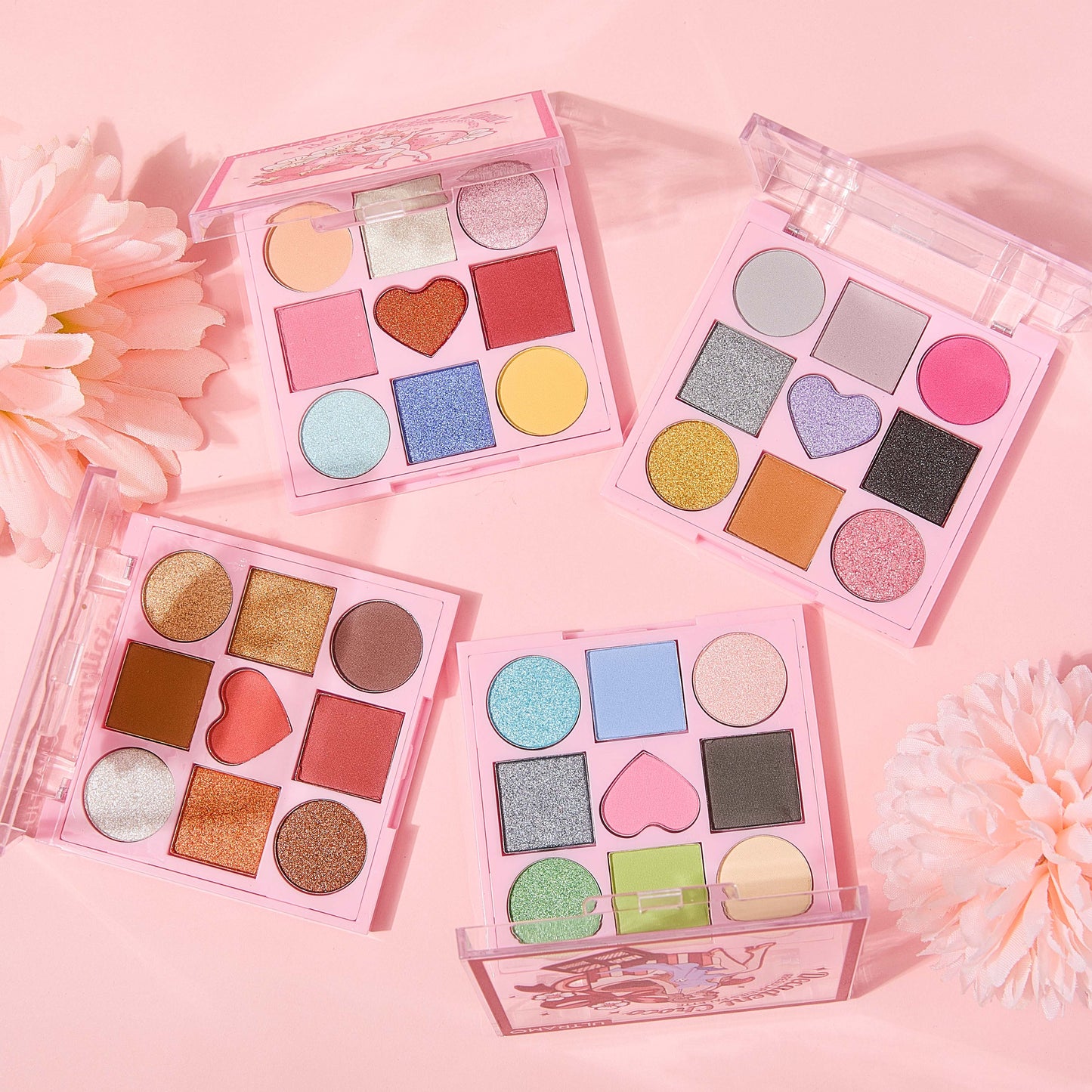 ULTRAMO UAMO 9 Colors Irregular Inner Palette Eyeshadow Palette 4 sets of colors WD037