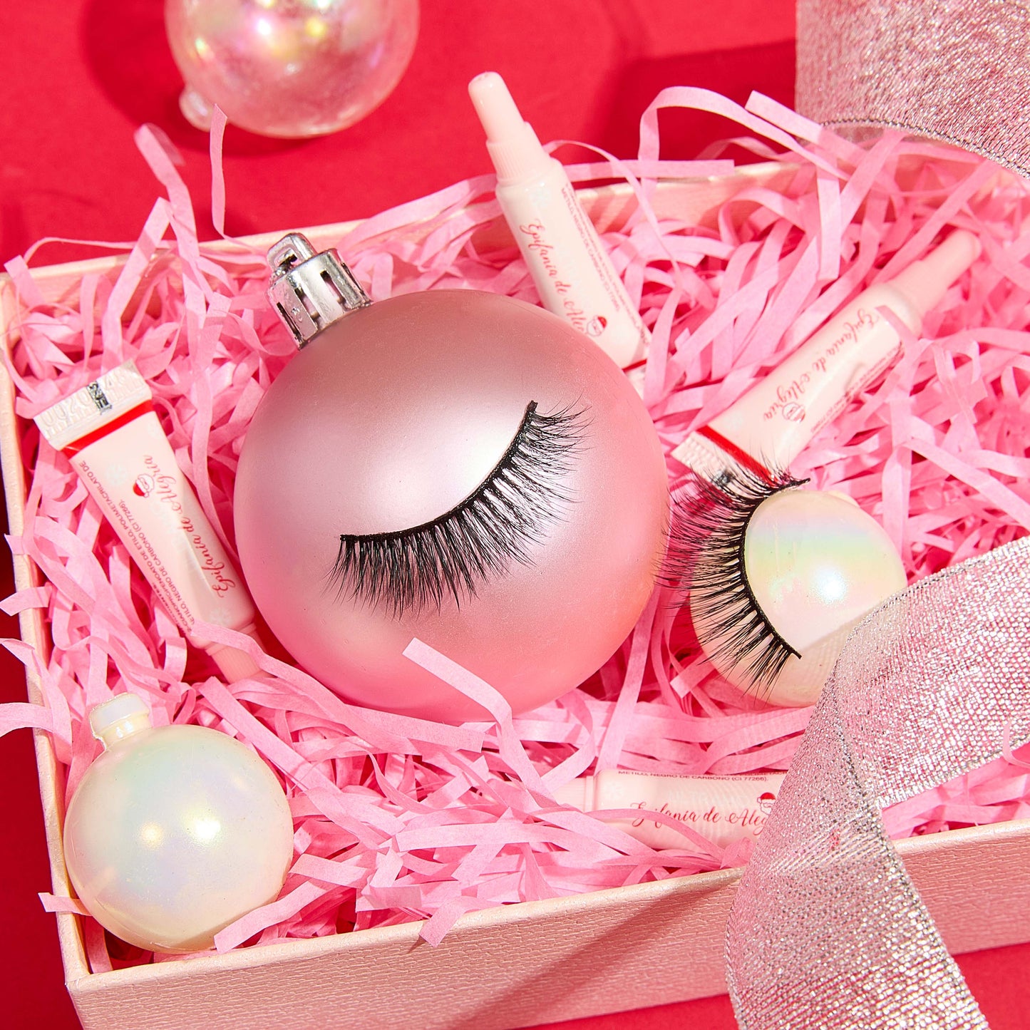 ULTRAMO feel lacquer pink box false eyelashes WC051