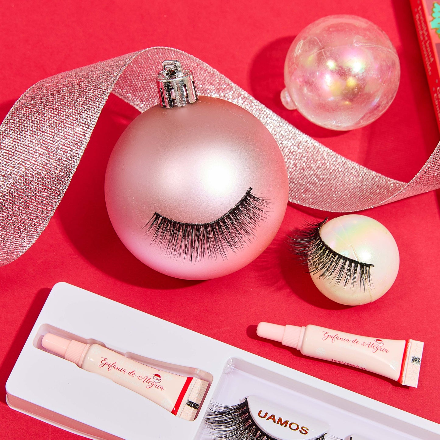 ULTRAMO feel lacquer pink box false eyelashes WC051
