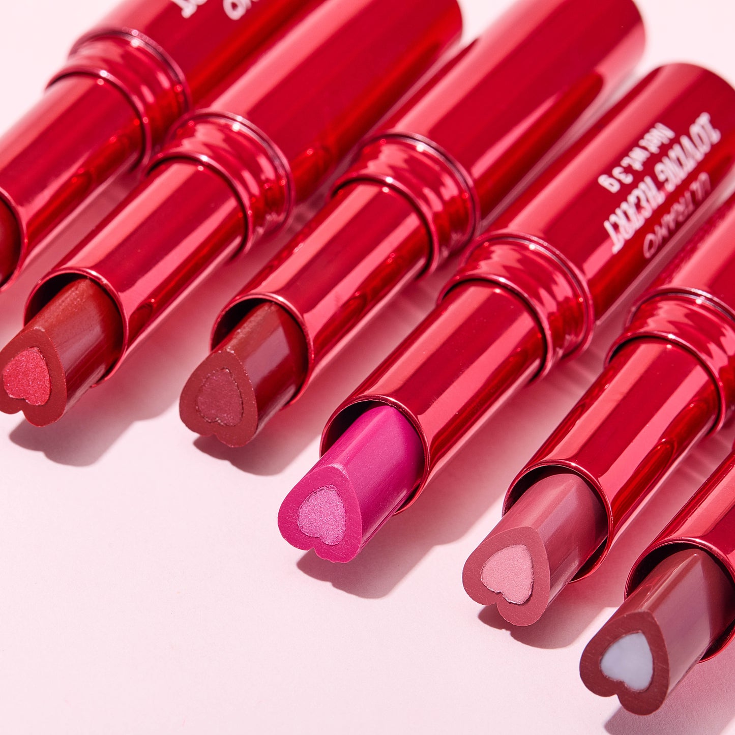 ULTRAMO 6 Colors Sandwich Love Lipstick Red Gold Plated Tube UAMO WD067