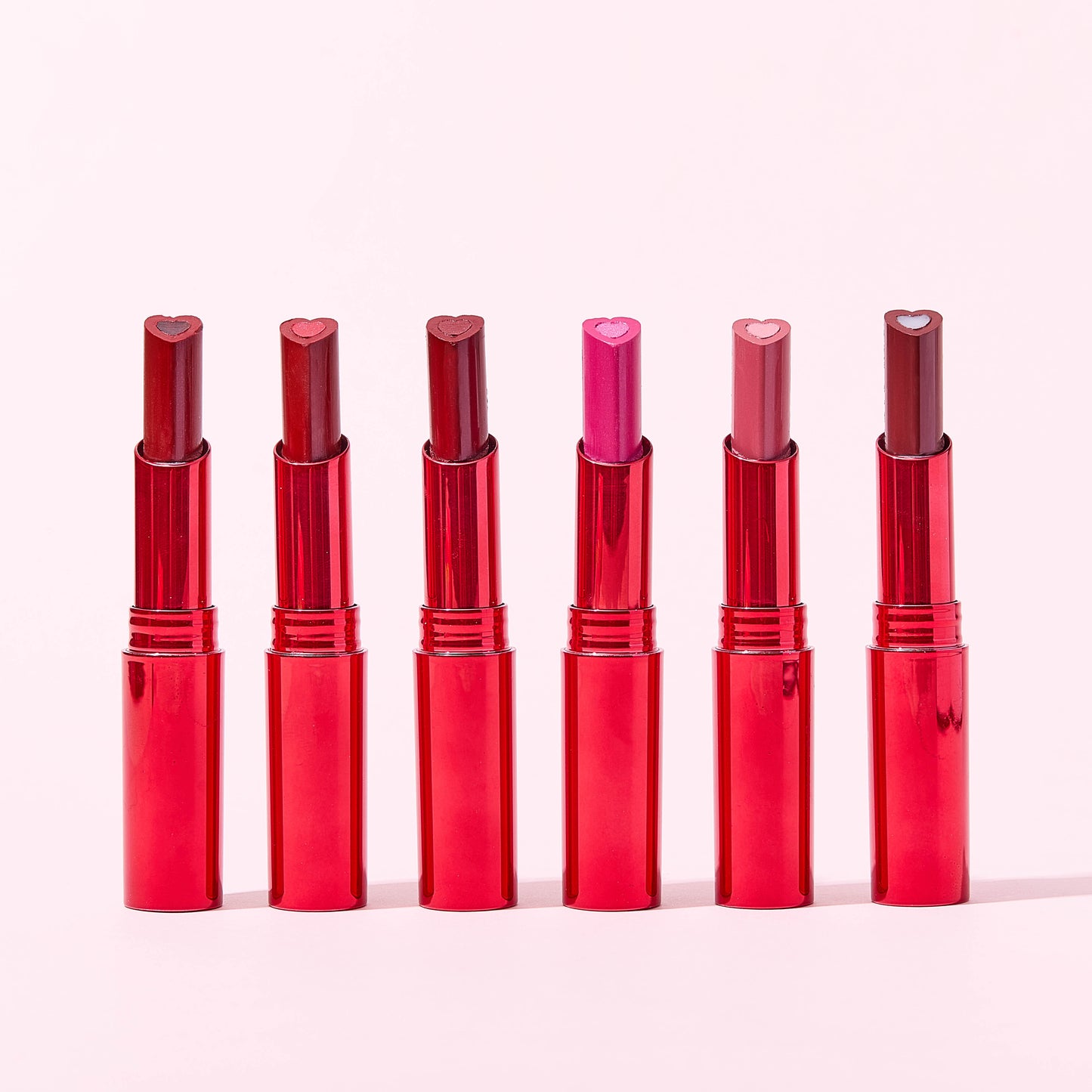 ULTRAMO 6 Colors Sandwich Love Lipstick Red Gold Plated Tube UAMO WD067