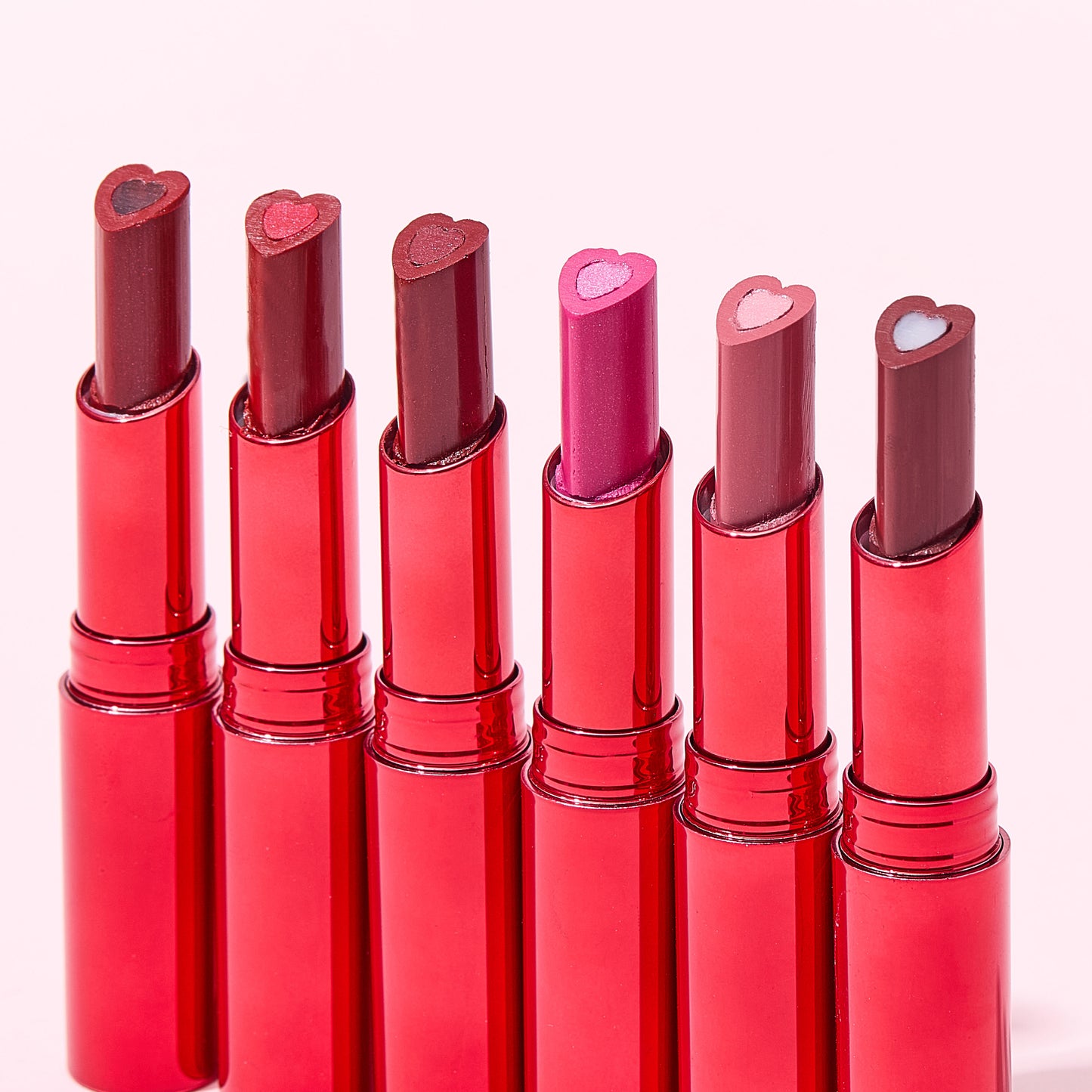 ULTRAMO 6 Colors Sandwich Love Lipstick Red Gold Plated Tube UAMO WD067