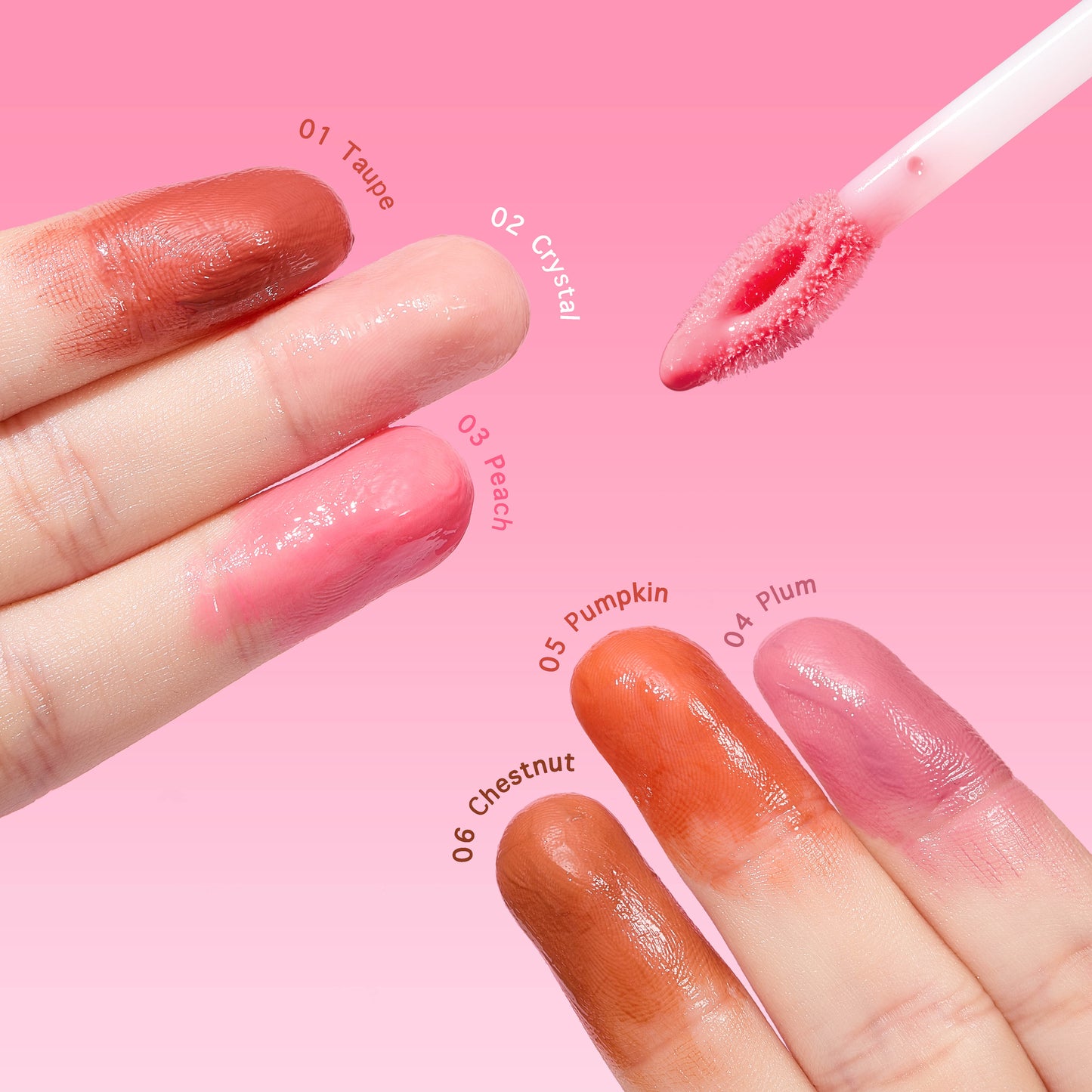 ULTRAMO UAMO 6 Color Oval Tube Slanted Lip Plumping Lip Color WD072