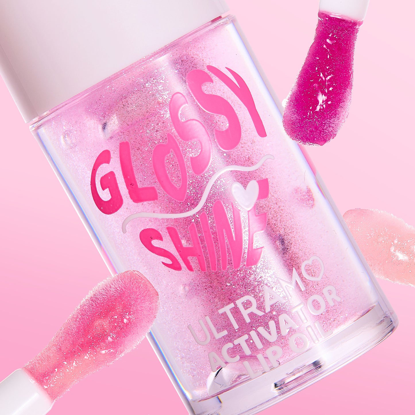 ULTRAMO 6 Color Heart Cover Color Change with Fine Shimmer Lip Oil 5.8ML WD073