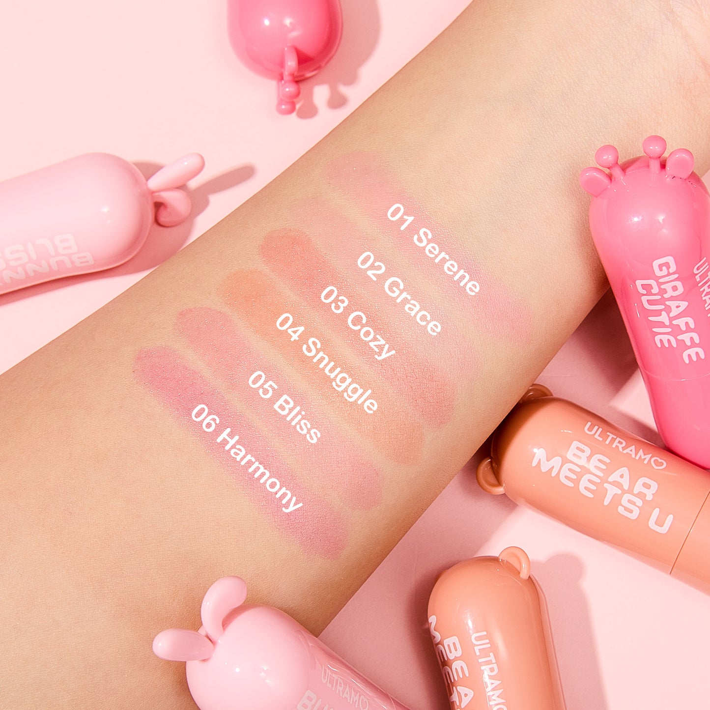 ULTRAMO UAMO 3 Animal Head Lipstick in 6 Colors WD089