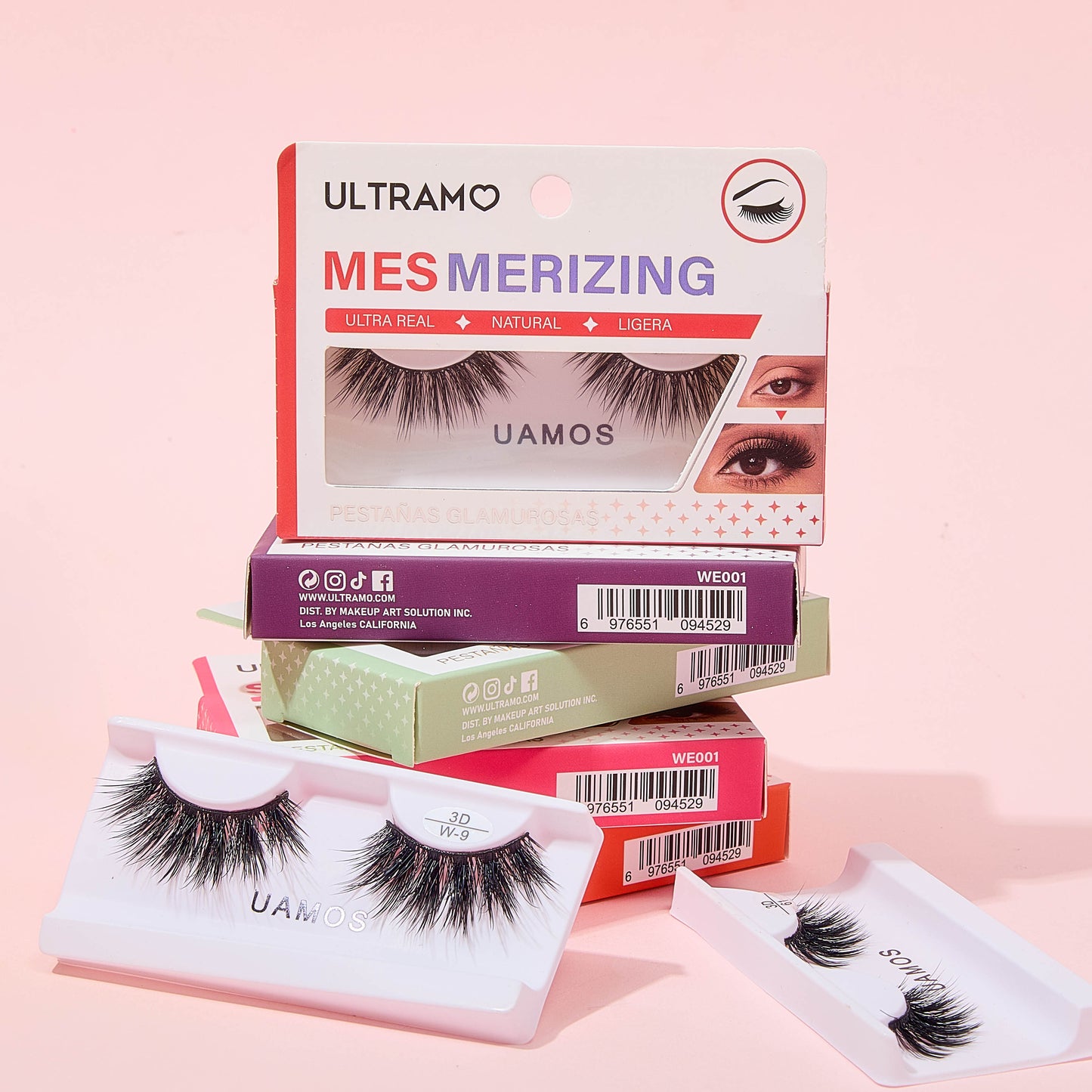 ULTRAMO UAMO feel paint box 10 layout false eyelashes WE001