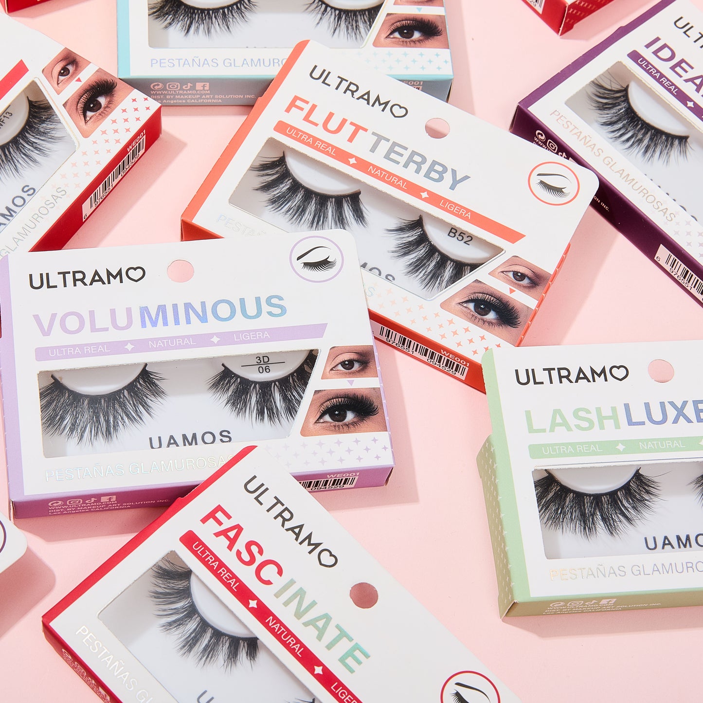 ULTRAMO UAMO feel paint box 10 layout false eyelashes WE001