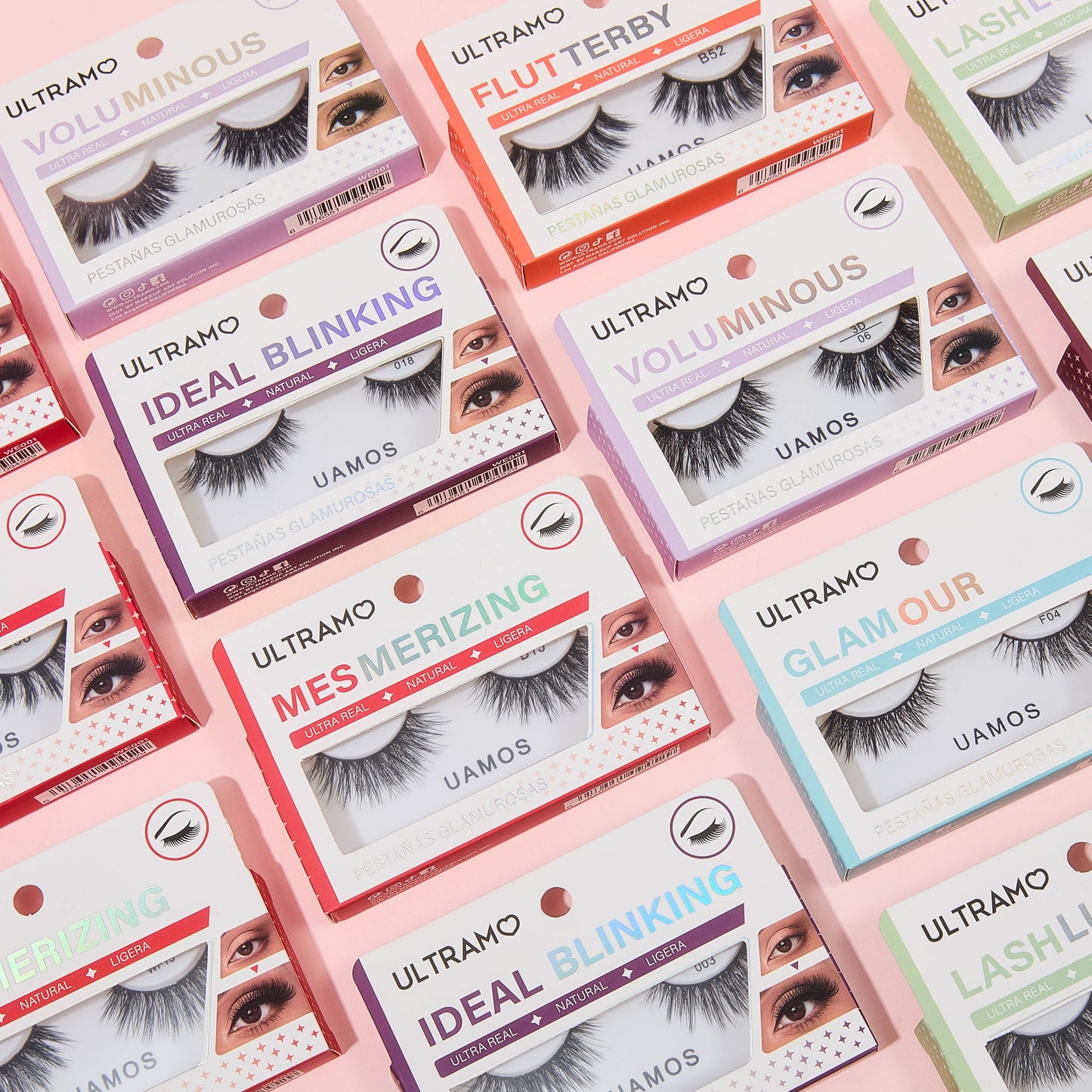 ULTRAMO UAMO feel paint box 10 layout false eyelashes WE001