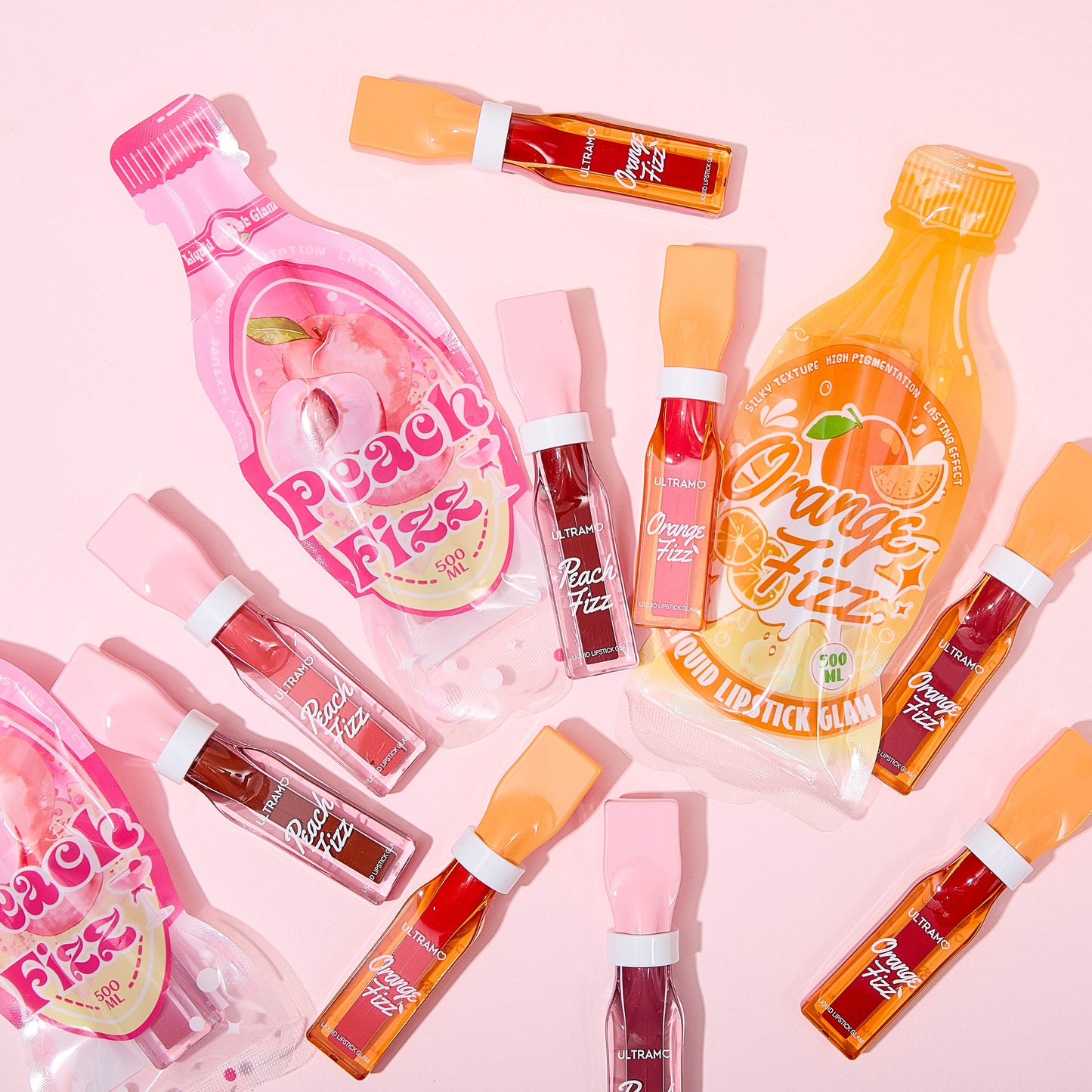 ULTRAMO UAMO 12 Shades Matte Lip Gloss Drink Pouch WE027