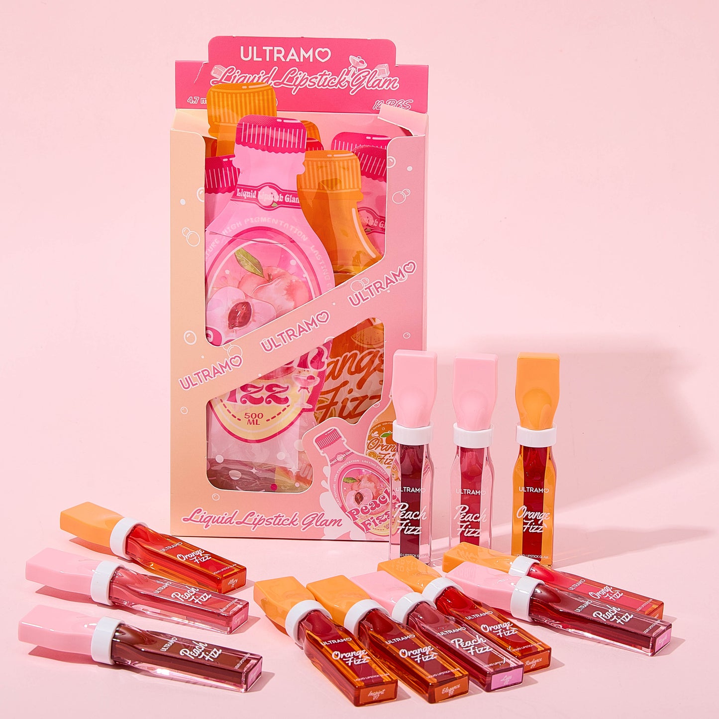 ULTRAMO UAMO 12 Shades Matte Lip Gloss Drink Pouch WE027