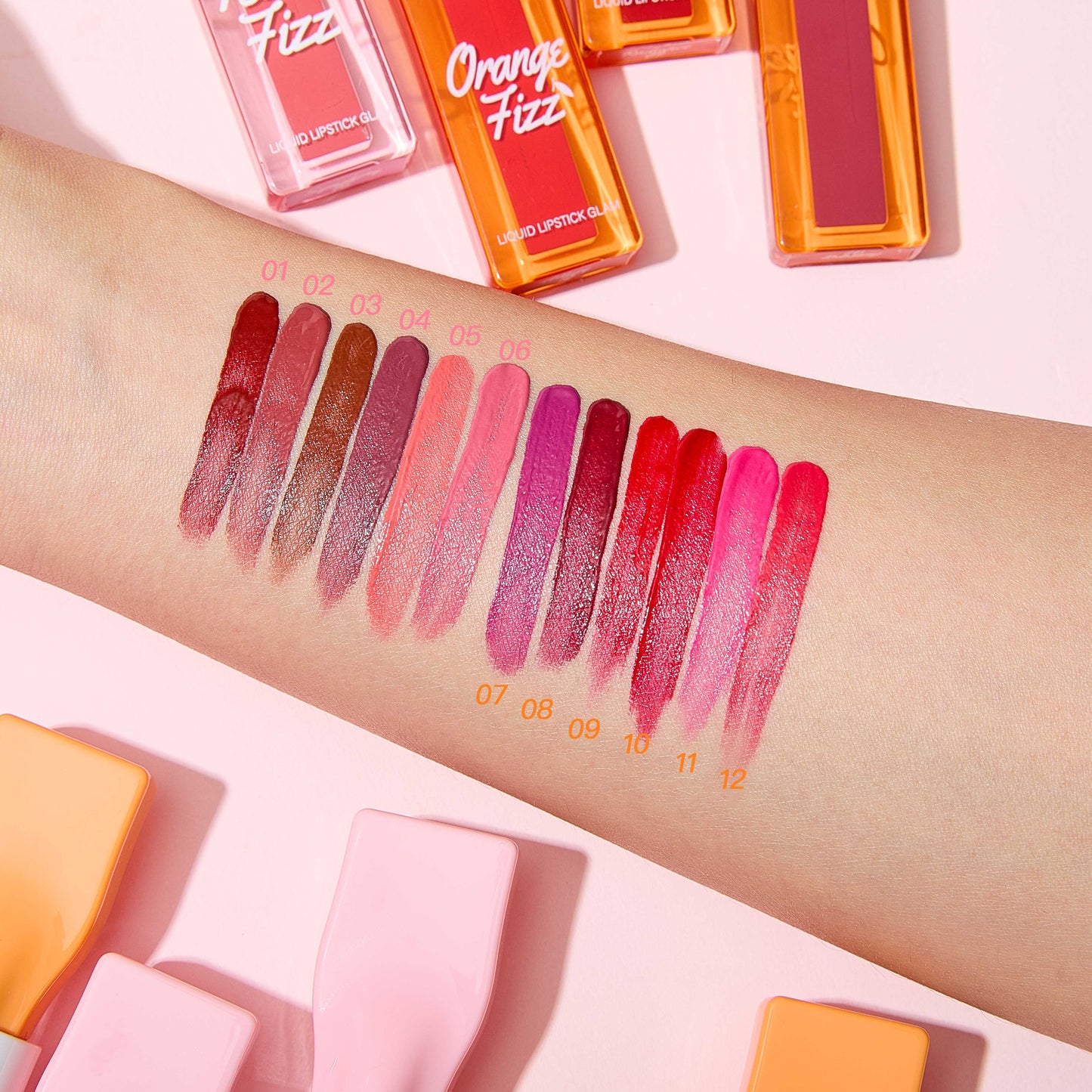 ULTRAMO UAMO 12 Shades Matte Lip Gloss Drink Pouch WE027