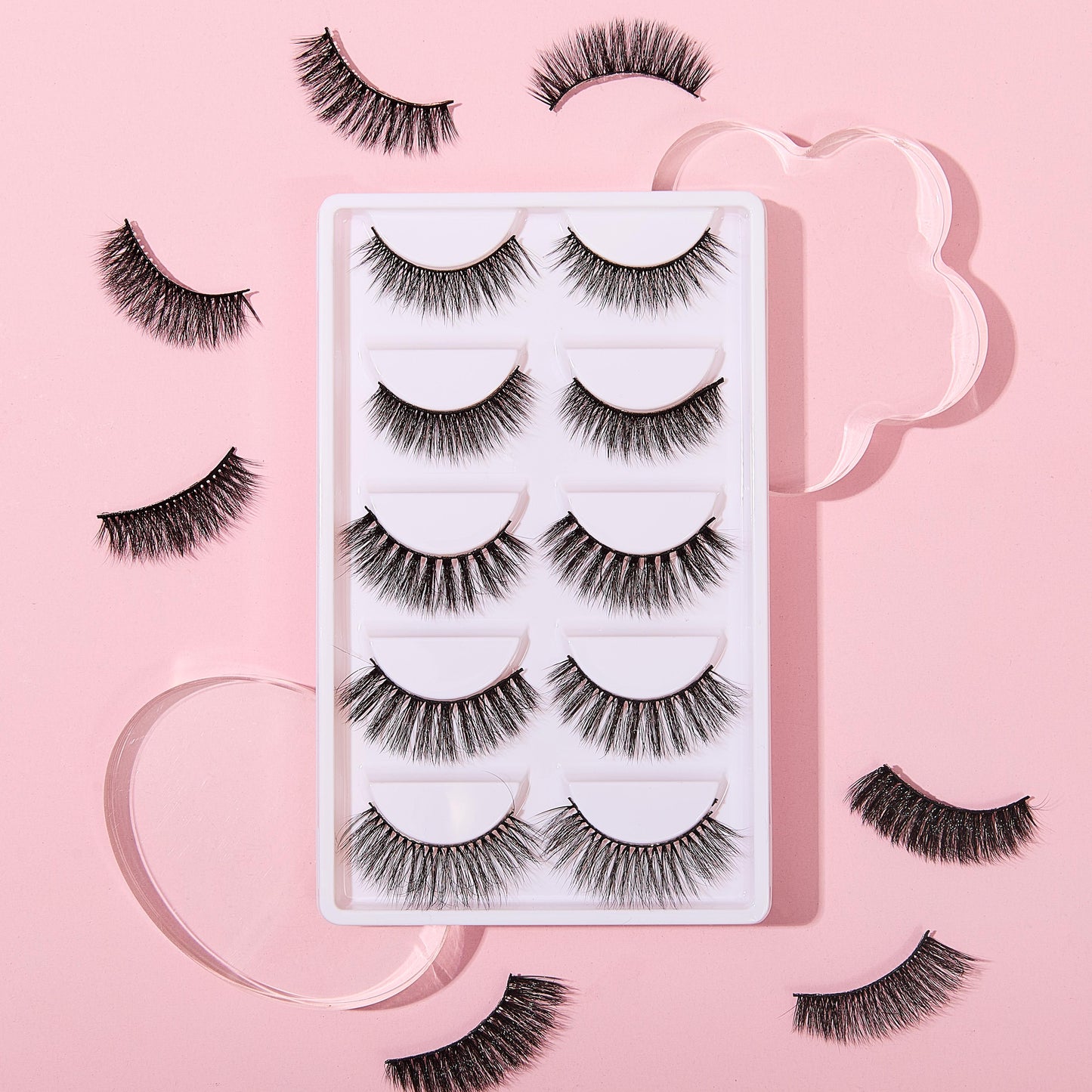 ULTRAMO UAMO 5 Pairs of 3D False Eyelashes WE056