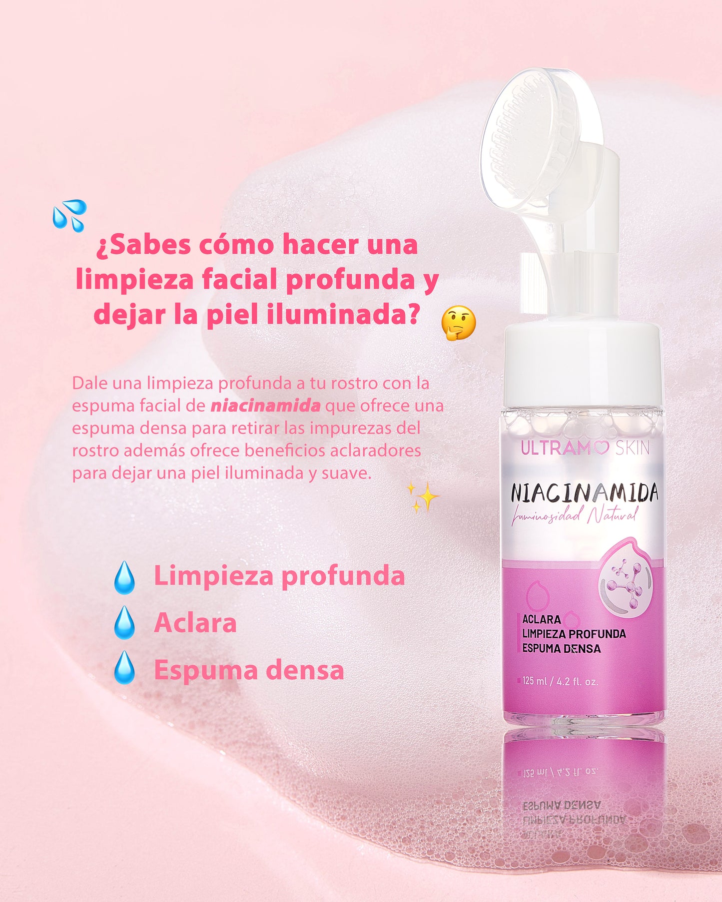 ULTRAMO UAMO SKIN Niacinamide Cleansing Mousse WF013