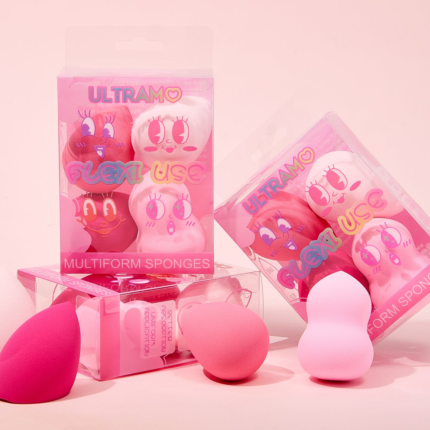 ULTRAMO UAMO 4pcs Beauty Eggs in PVC Case WF035