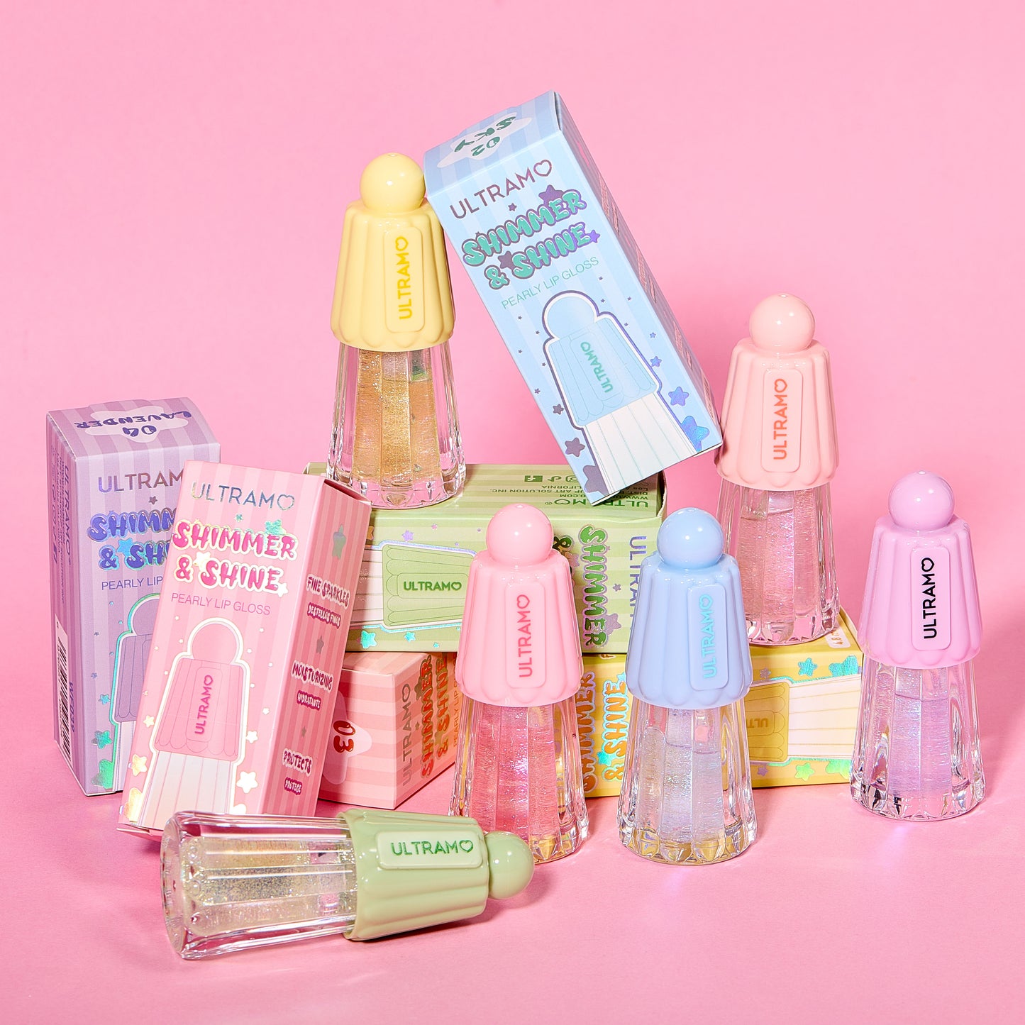 ULTRAMO UAMO Lip Gloss in 6 Shimmering Pearls WF039