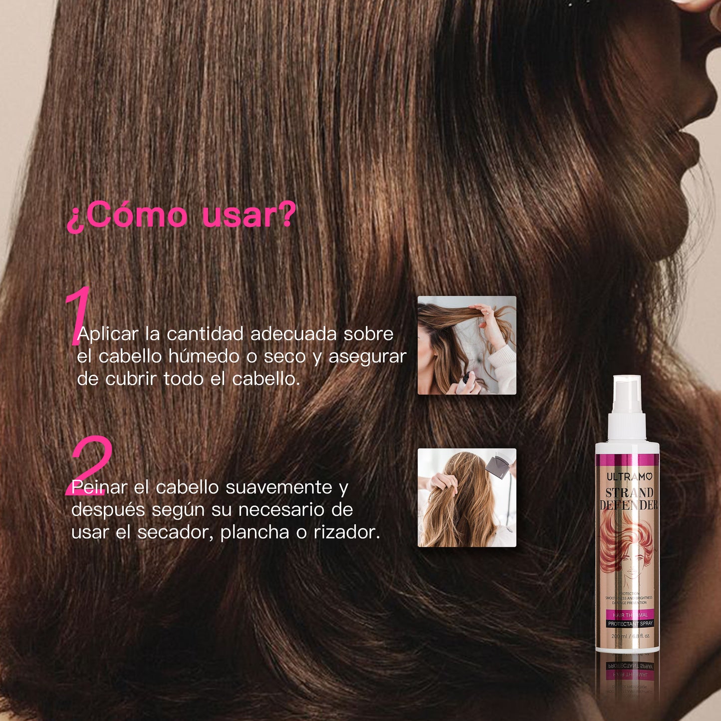 ULTRAMO UAMO White Bottle Hair Anti-Perm Spray WF081