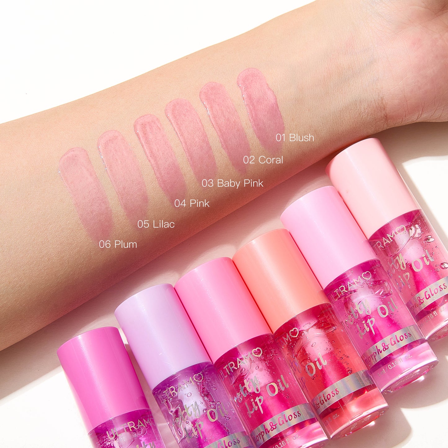 ULTRAMO UAMO 6 Colors Matte Cover Color Change Lip Oil WG037