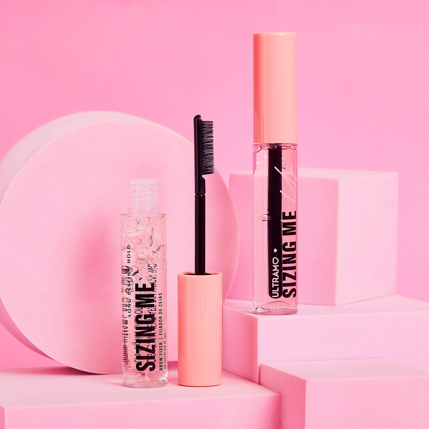 ULTRAMO Pink Cap Comb Tip Eyebrow Definer G2396