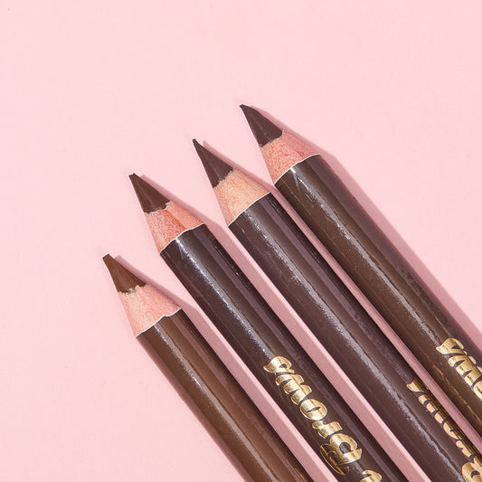 ULTRAMO 3 color one brush one pencil wooden pole eyebrow pencil single set W2354