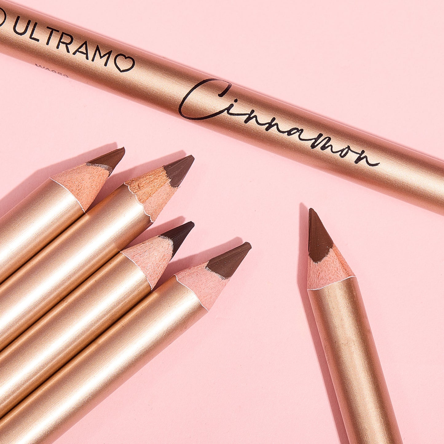 ULTRAMO 3 color wood pole with gold pole eyebrow pencil WA050