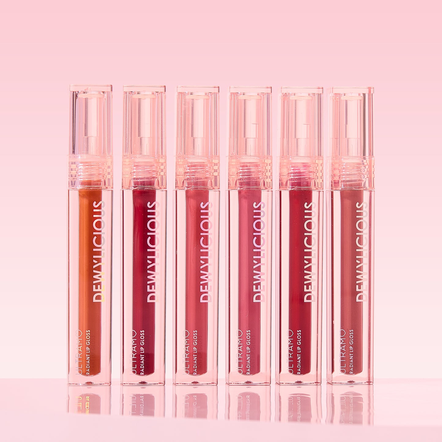 ULTRAMO【Box】12Pcs 6 Colors Radiant Lip Gloss