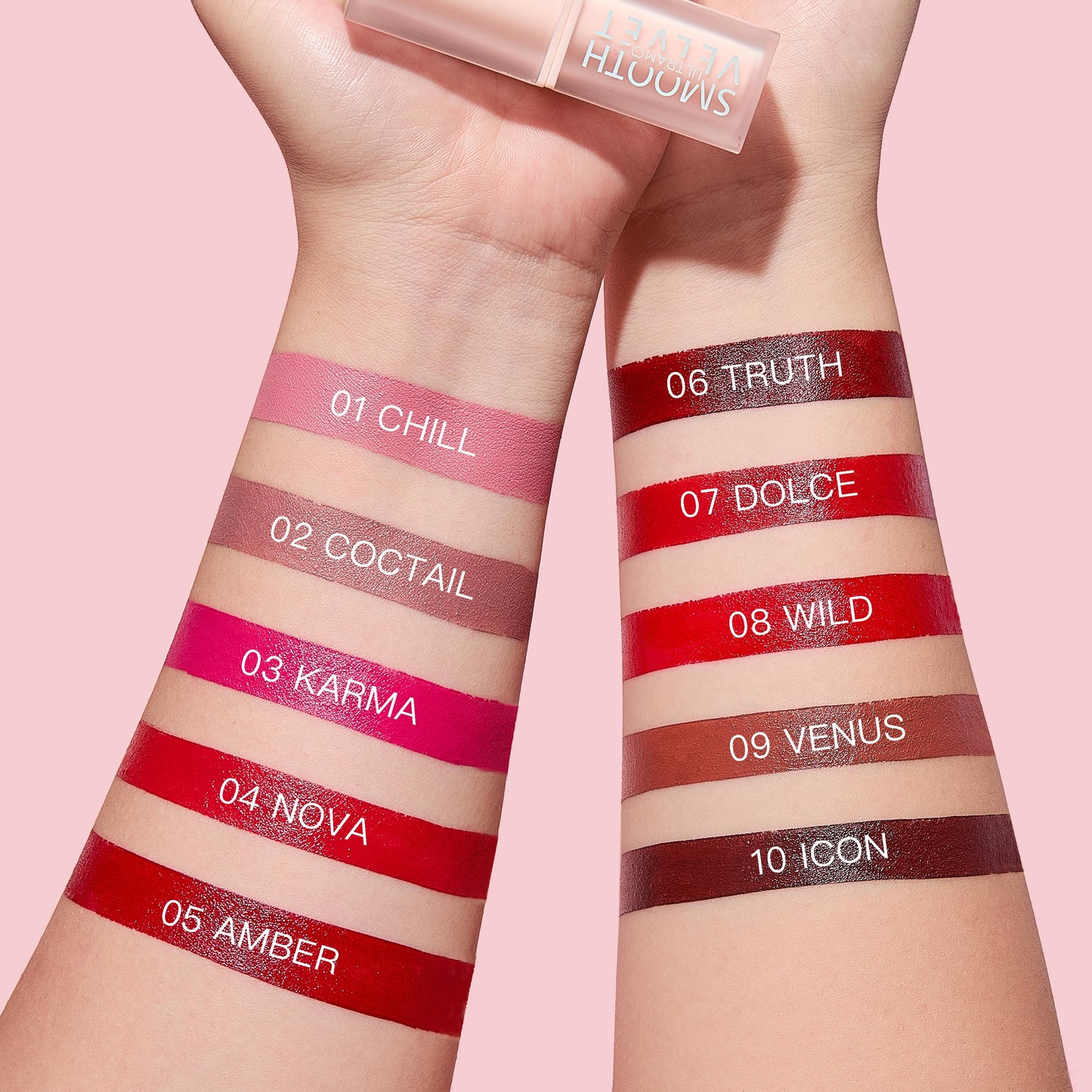 ULTRAMO 10 two-tone tube velvet matte lipstick WD011