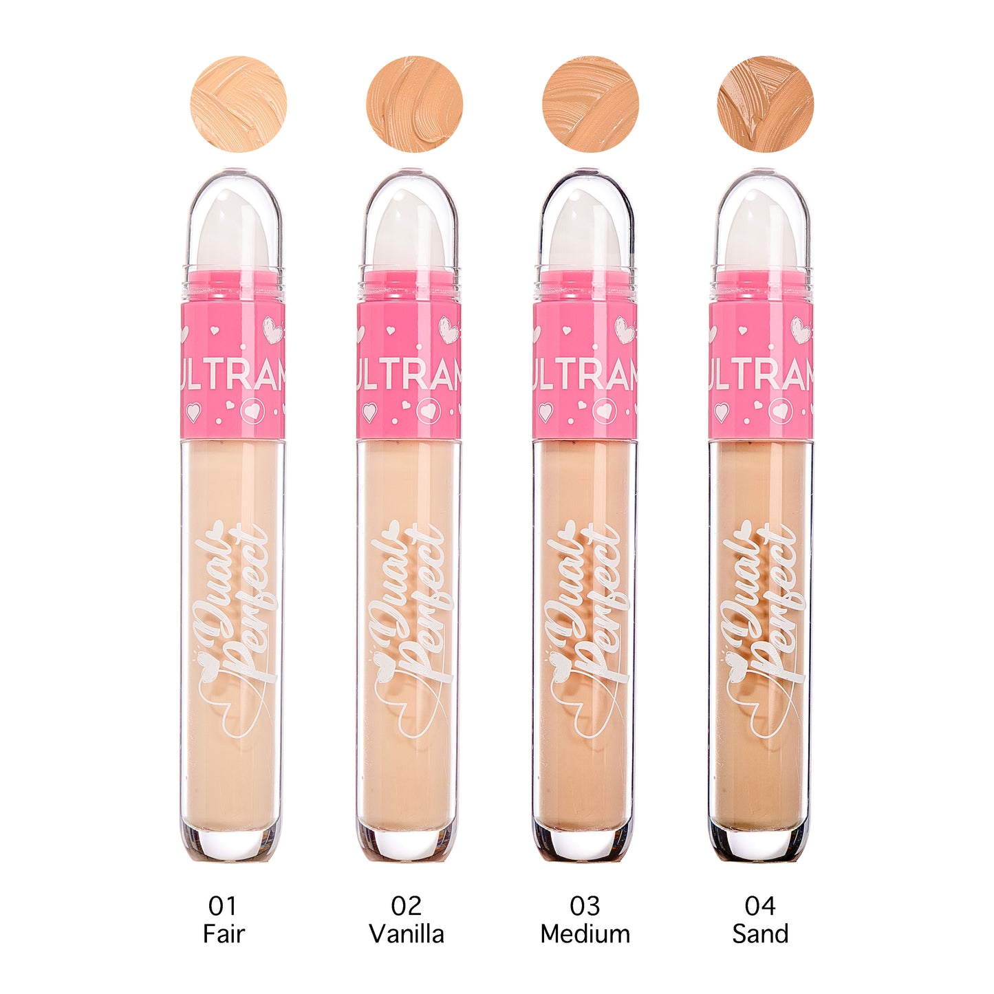 ULTRAMO UAMO 4 Color Round Tube Concealer + Primer Stick WD028