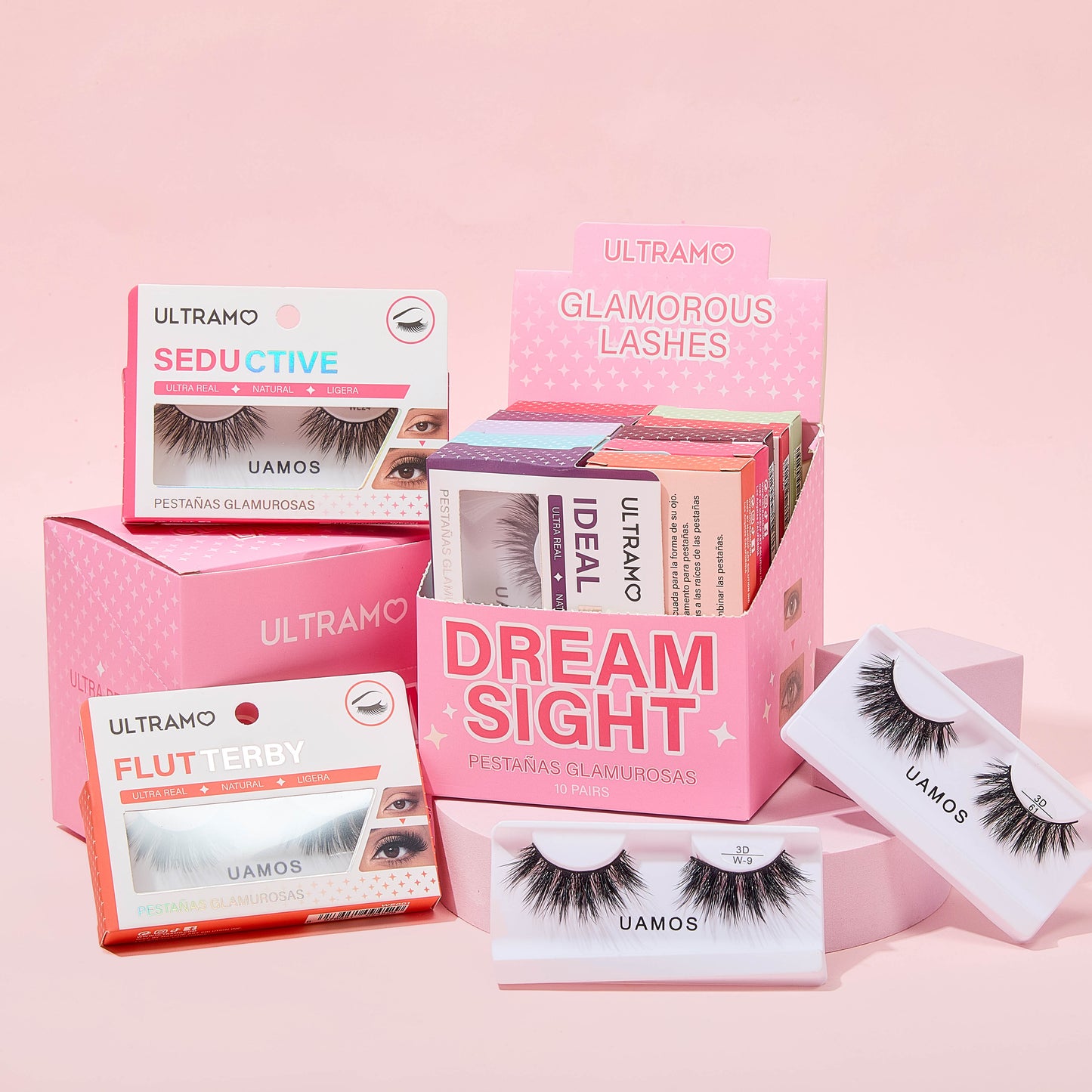 ULTRAMO UAMO feel paint box 10 layout false eyelashes WE001