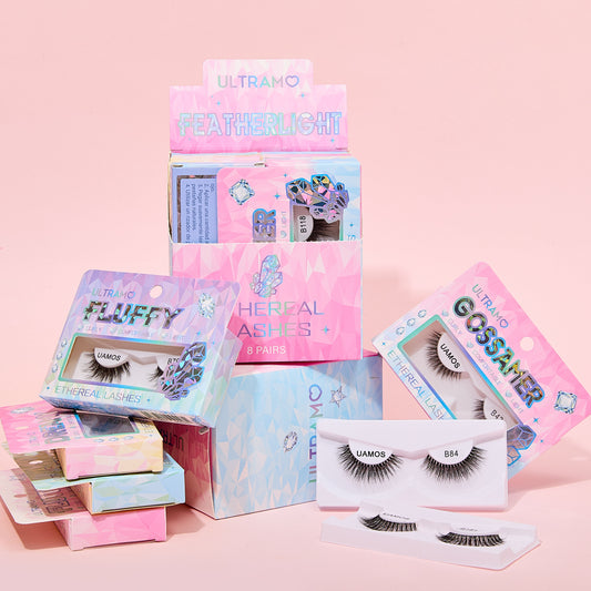 ULTRAMO UAMO Crystal Font Single Pair False Eyelashes WE005