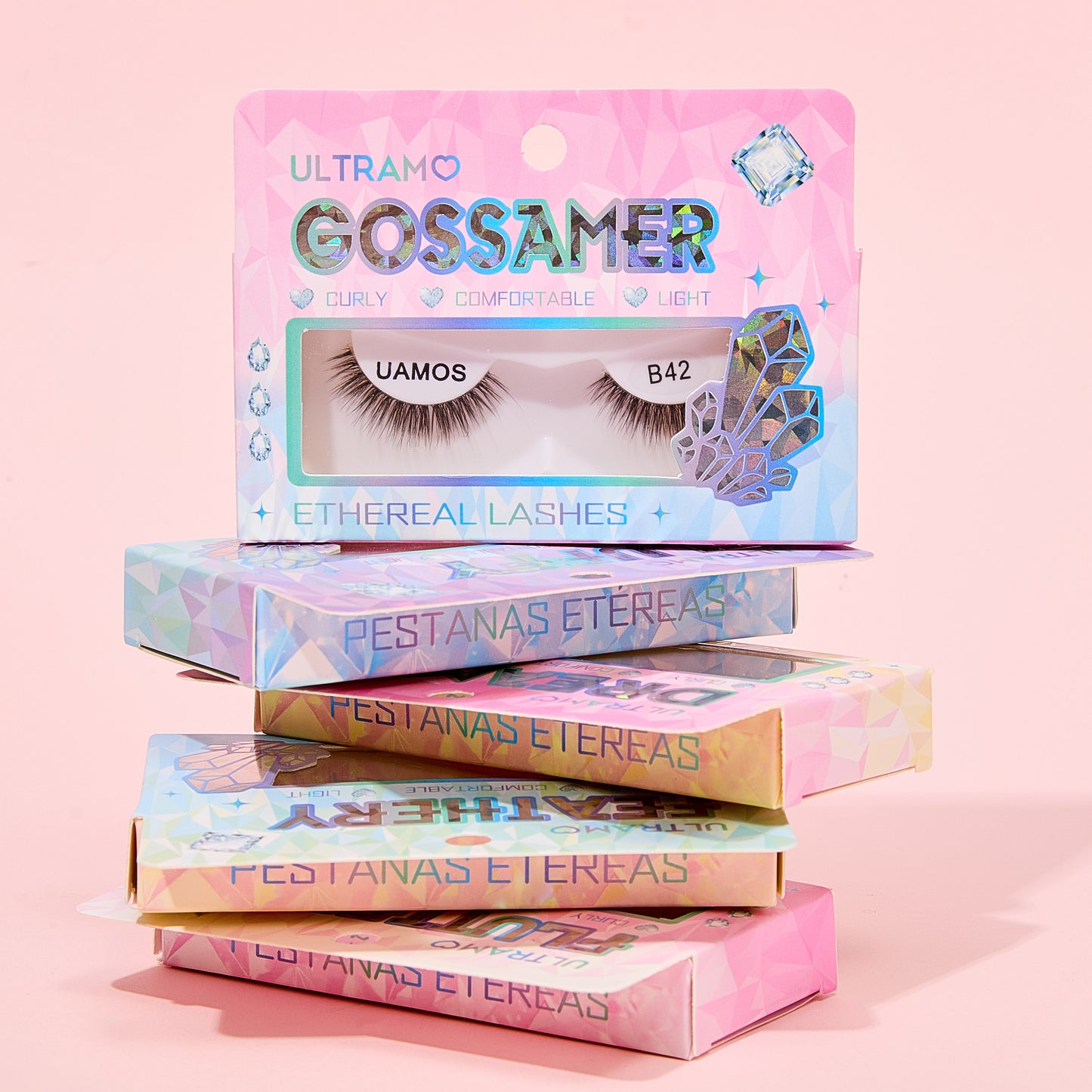 ULTRAMO UAMO Crystal Font Single Pair False Eyelashes WE005