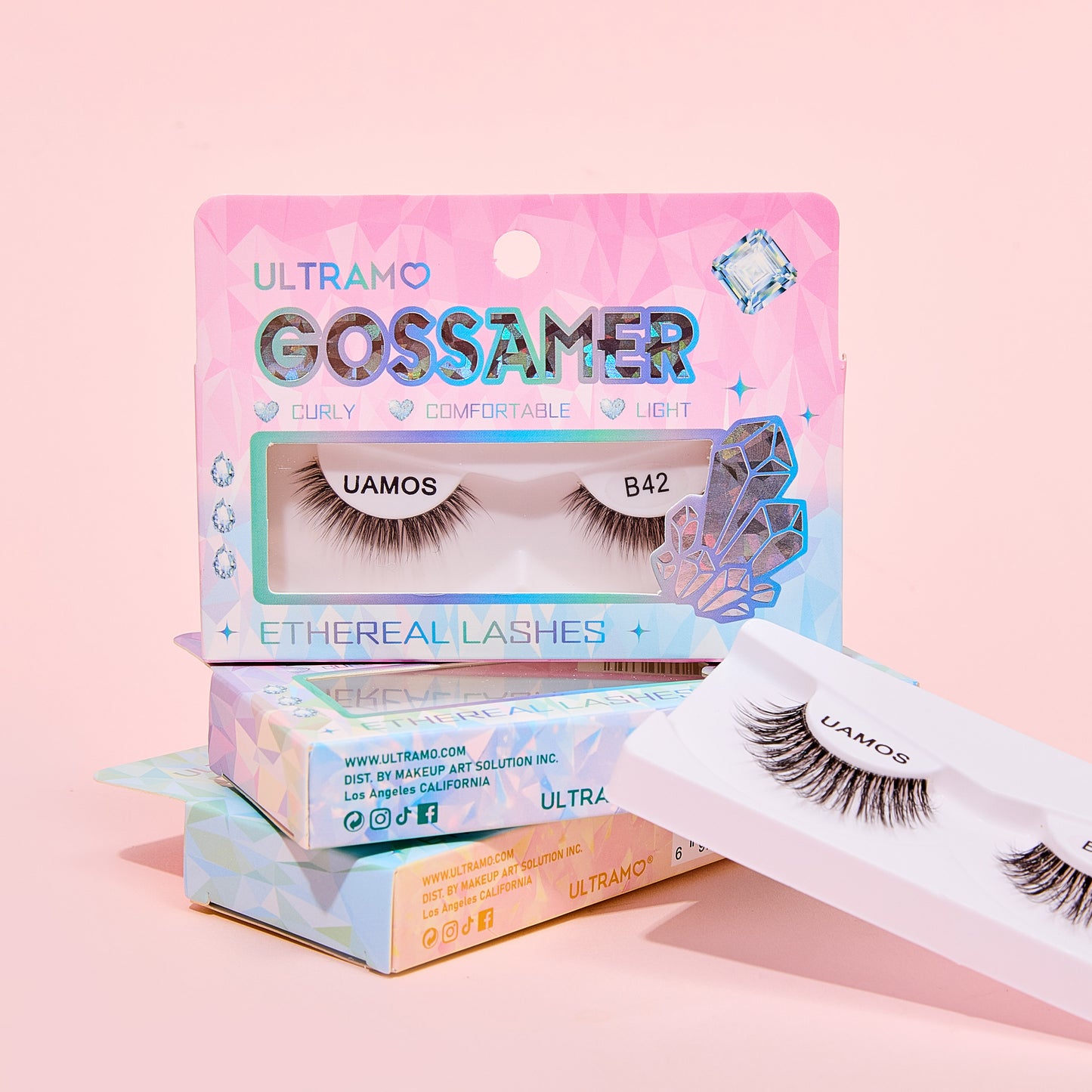 ULTRAMO UAMO Crystal Font Single Pair False Eyelashes WE005