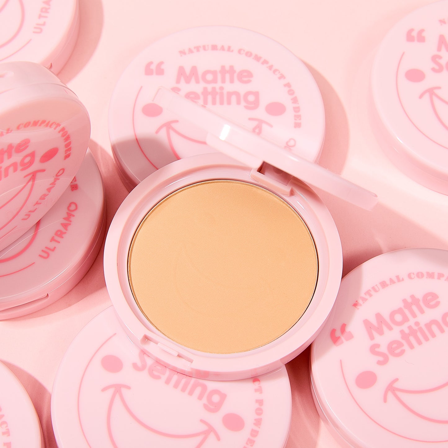 ULTRAMO UAMO 12 Color Round Shell Powder with Puff Mirror WE023