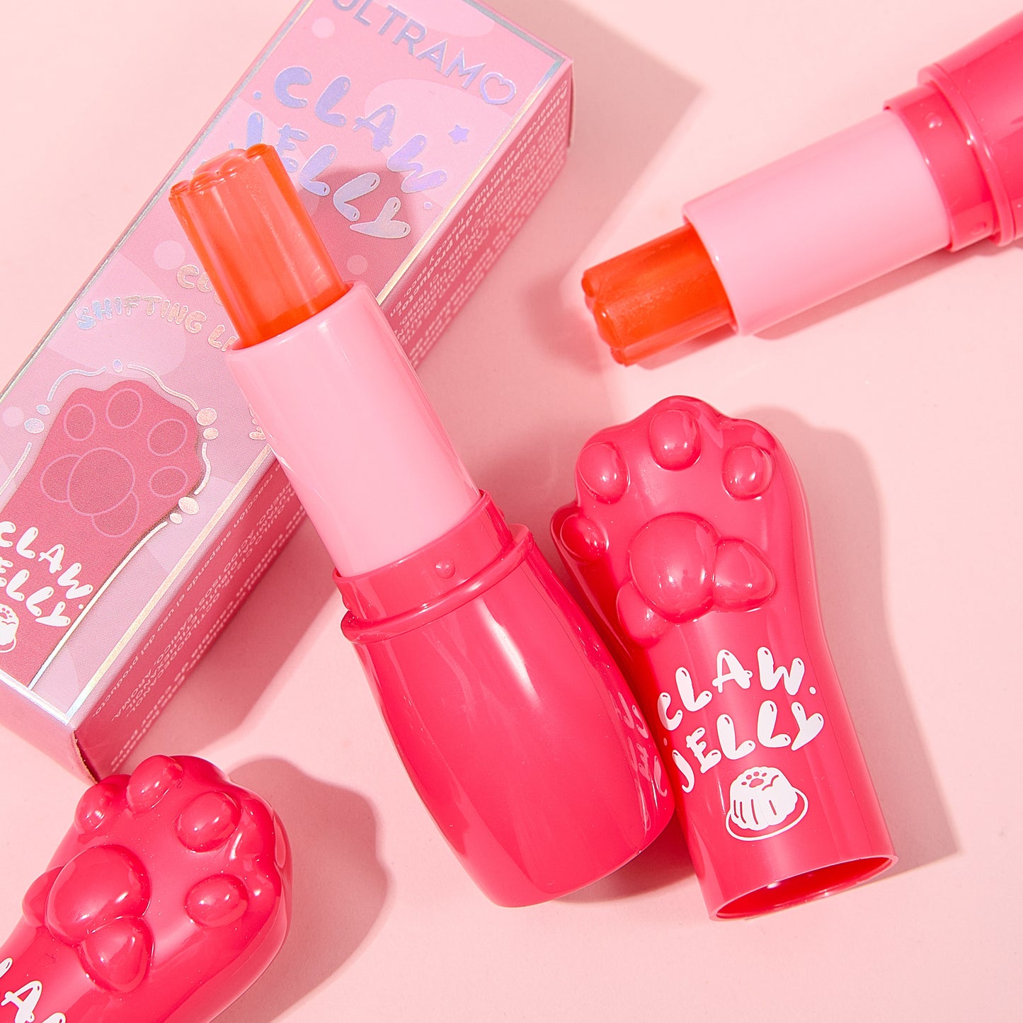 ULTRAMO UAMO 4 Colors Cat's Paw Jelly Color Changing Lip Balm WE037