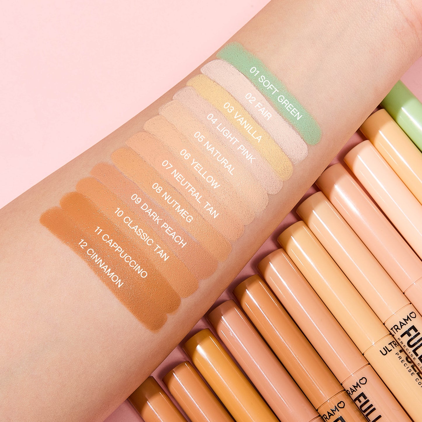 ULTRAMO UAMO 12 Colors Concealer in Long Tube WE046