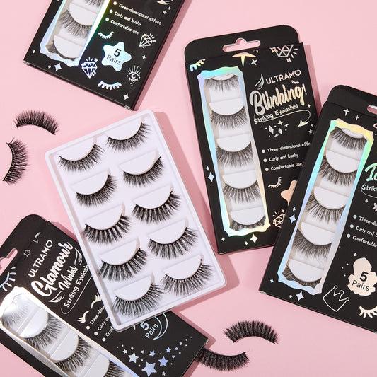 ULTRAMO UAMO 5 Pairs of 3D False Eyelashes WE056